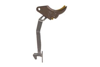 Overwatch Precision M&P FALX Trigger Gun in FDE/Gold features a flat face design for a self-correcting rearward press.